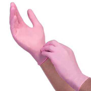 TRONEX 9672 Nitrile Exam Gloves, Chemo Rated, Pink, 2000