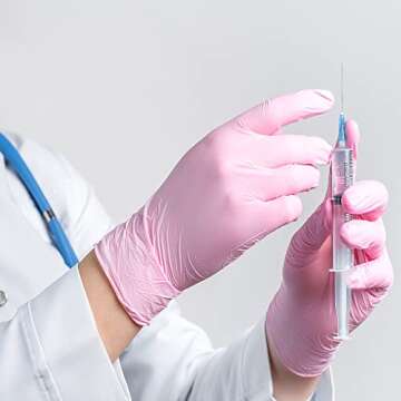 TRONEX 9672 Nitrile Exam Gloves, Chemo Rated, Pink, 2000