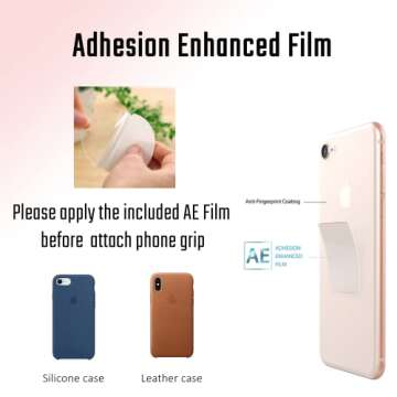 DALSTONE Natural Rose Quartz Phone Grip Stand Holder