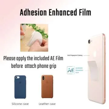 DALSTONE Natural Rose Quartz Phone Grip Stand Holder