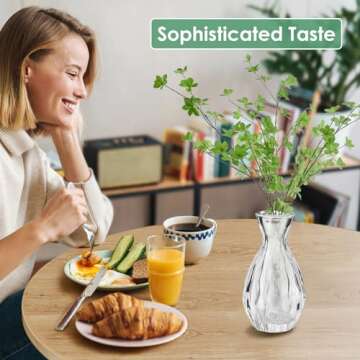 Stylish hanmir Glass Bud Vases - Set of 10 for Home Decor