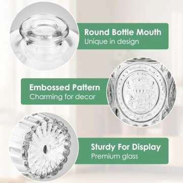 Stylish hanmir Glass Bud Vases - Set of 10 for Home Decor