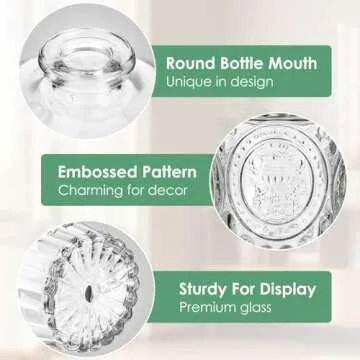 Stylish hanmir Glass Bud Vases - Set of 10 for Home Decor