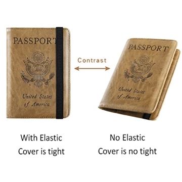 RFID Blocking Passport Holder Cover Wallet for Travel