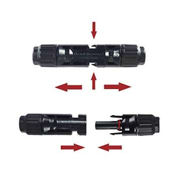 ECO-WORTHY 5 Pairs MC4 Connector Male/Female Solar Panel Cable Connectors