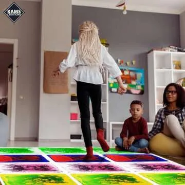 KAMS CREATIONS Multicolor Sensory Tiles for Autism Liquid Fusion Lava Tiles for Kids Sensory Activity Play Centers for Children, Toddler, Teens 12" X 12" Sensory Toys (Pack of 4)