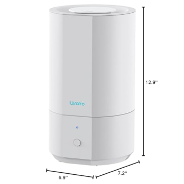Livatro 4L Top Fill Humidifier for Bedrooms and Nurseries