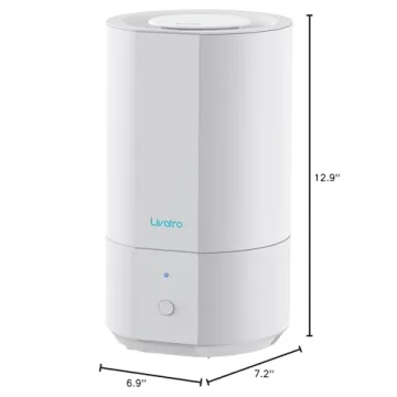 Livatro 4L Top Fill Humidifier for Bedrooms and Nurseries