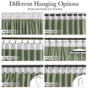StangH Sage Green Velvet Curtains - Luxury Blackout Drapes