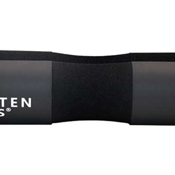 Greententljs Barbell Squat Neck Rack Cushion Foam Shoulder Pad and Ankle Strap Fitness Padded Cable Attachment Squat Pads for Gym Weight Lifting Hip Glute Exercises (Black)