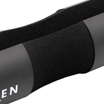 Greententljs Barbell Squat Neck Rack Cushion Foam Shoulder Pad and Ankle Strap Fitness Padded Cable Attachment Squat Pads for Gym Weight Lifting Hip Glute Exercises (Black)