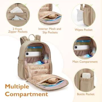 Stylish Neoprene Diaper Bag for On-the-Go Parents