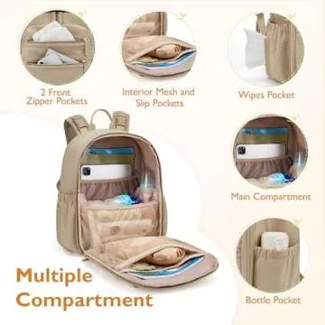 Stylish Neoprene Diaper Bag for On-the-Go Parents