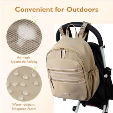 Stylish Neoprene Diaper Bag for On-the-Go Parents