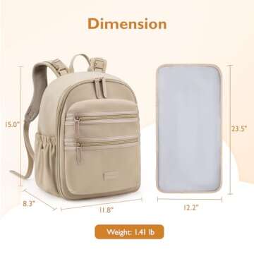 Stylish Neoprene Diaper Bag for On-the-Go Parents