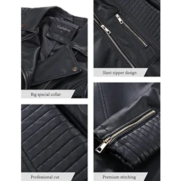 Giolshon Faux Leather Short Jacket for Women - Stylish & Versatile