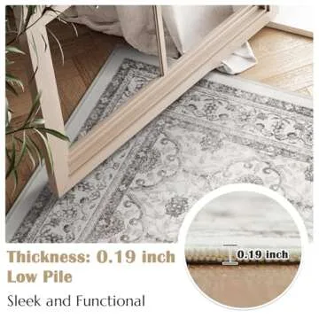 Jinchan Hallway Runner Rug for Kitchen and Home Decor