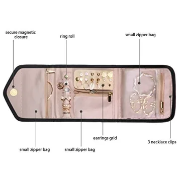 Stylish Travel Jewelry Organizer Case for Easy Packing and Storage