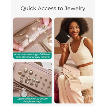 Stylish Travel Jewelry Organizer Case for Easy Packing and Storage