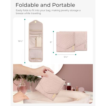 Stylish Travel Jewelry Organizer Case for Easy Packing and Storage