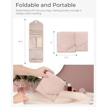 Stylish Travel Jewelry Organizer Case for Easy Packing and Storage