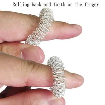 Spiky Sensory Finger Rings for Stress Relief & Fidgeting
