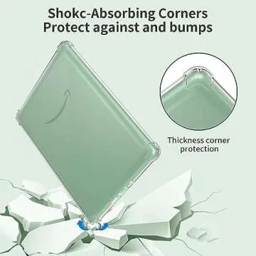 JvKzaen Clear Case for 6.8" Kindle Paperwhite (11th Generation-2021) and Kindle Paperwhite Signature Edition, Thin Slim Lightweight Scratch Proof Silicone Rubber TPU Back Cover - Transparent