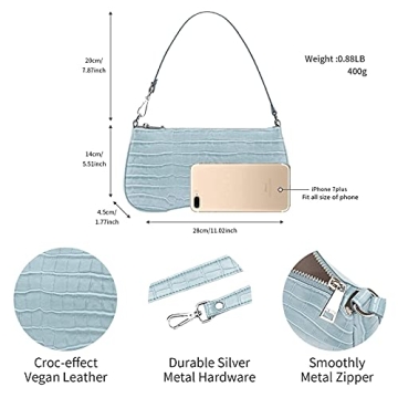 Stylish JW PEI Women's Eva Shoulder Handbag in Light Blue