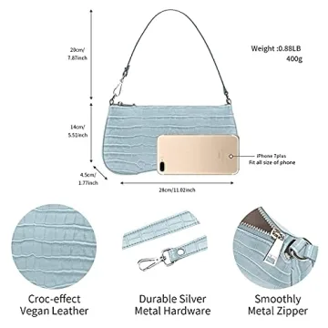 Stylish JW PEI Women's Eva Shoulder Handbag in Light Blue