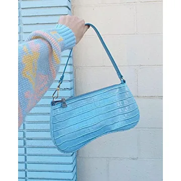 Stylish JW PEI Women's Eva Shoulder Handbag in Light Blue