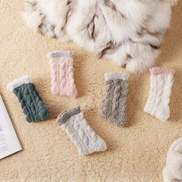Fuzzy Socks for Women - Womens Fuzzy Socks Fluffy Cozy Socks Warm Socks for Women Slipper Socks Soft...