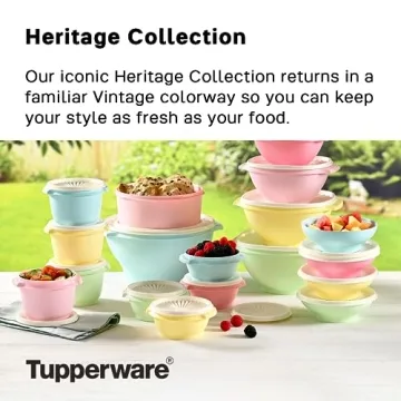 Tupperware Heritage Collection 36 Piece Set in Vintage Colors
