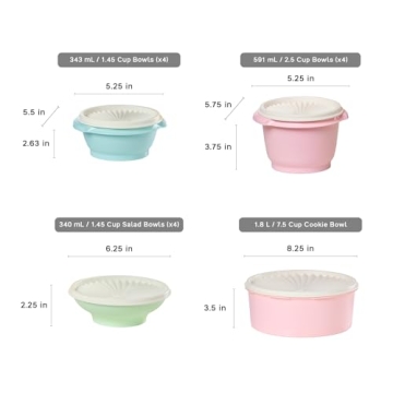 Tupperware Heritage Collection 36 Piece Set in Vintage Colors