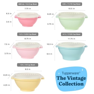 Tupperware Heritage Collection 36 Piece Set in Vintage Colors