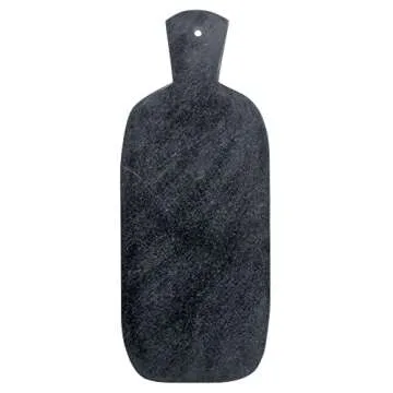 Bloomingville Slim Marble Cutting or Charcuterie Board with Handle, Black