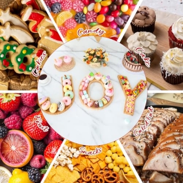 12.6" JOY Christmas Charcuterie Board Set, 3 Pcs