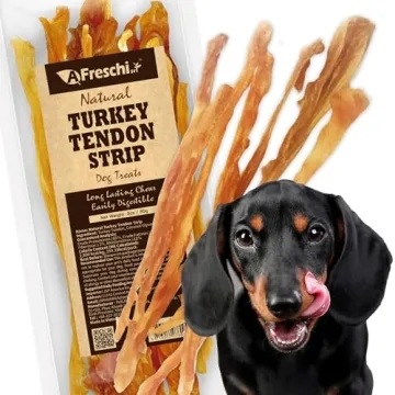 AFreschi Turkey Tendon Dog Treats for Healthy Chewing