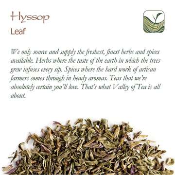 Hysop Leaf Organic Herbal Tea - Perfect For Elevating Dishes - Hyssop Organic Hyssops Hyssop Herb Dried Hyssop Herb Tea Organic Hyssop Herb Hisop Herb