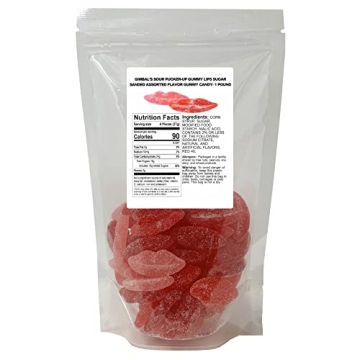 Gimbal's Sour Pucker-up Gummy Lips - Delicious Candy