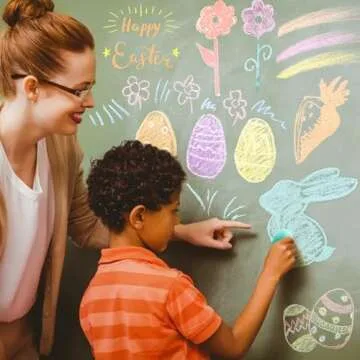 AMENON 24 Pack Easter Sidewalk Chalk for Creative Fun