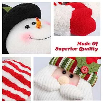 D-FantiX Christmas Curtain Buckle Tieback Set - Santa & Snowman