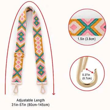 SHEING Adjustable Crossbody Handbag Shoulder Strap