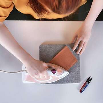 Wool Pressing Mat - 9" x 9" Quilting Ironing Pad by Savina