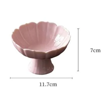 Stylish FLCPJGV Ceramic Footed Fruit Bowl for Home Decor