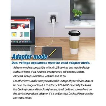 2000W Voltage Converter and International Plug Adapter