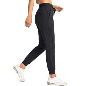 G Gradual Women's Joggers Pants with Zipper Pockets High Waisted Athletic Tapered Sweatpants for Wom...