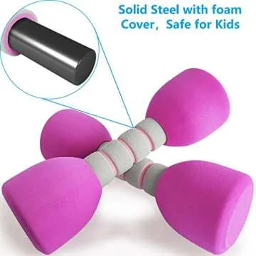 Kids Weight Set - Fun Foam Dumbbell Weights for Children