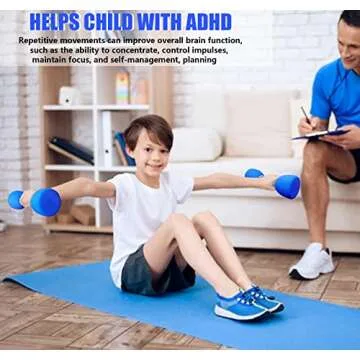 Kids Weight Set - Fun Foam Dumbbell Weights for Children