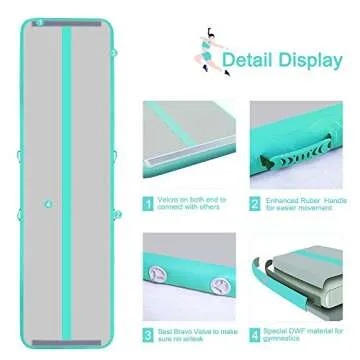 Sinolodo DWF Gym Mats – Portable Tumbling Matt for All Ages