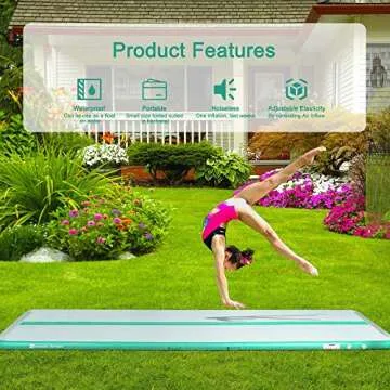 Sinolodo DWF Gym Mats – Portable Tumbling Matt for All Ages